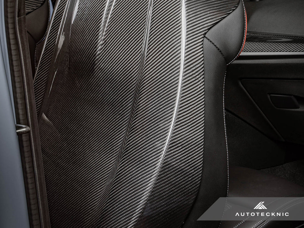 AutoTecknic Dry Carbon Full Seat Back Cover Set - G42 M240I
