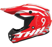 Load image into Gallery viewer, THH Helmets T730X Twister Red/Silver Youth - Large