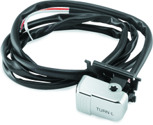 Load image into Gallery viewer, Twin Power 96-13 Big Twin XL V-Rod Chrome Left Turn Signal Switch Replaces H-D 71598-96 71685-06A