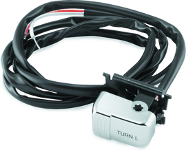 Twin Power 96-13 Big Twin XL V-Rod Chrome Left Turn Signal Switch Replaces H-D 71598-96 71685-06A