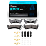 R1 93-98 Jeep Grand Cherokee Rear Ceramic Pads & Hardware Kit