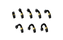 Load image into Gallery viewer, GReddy AN04 45 DEGREE HOSE END SWIVEL BLACK/GOLD ANODIZED