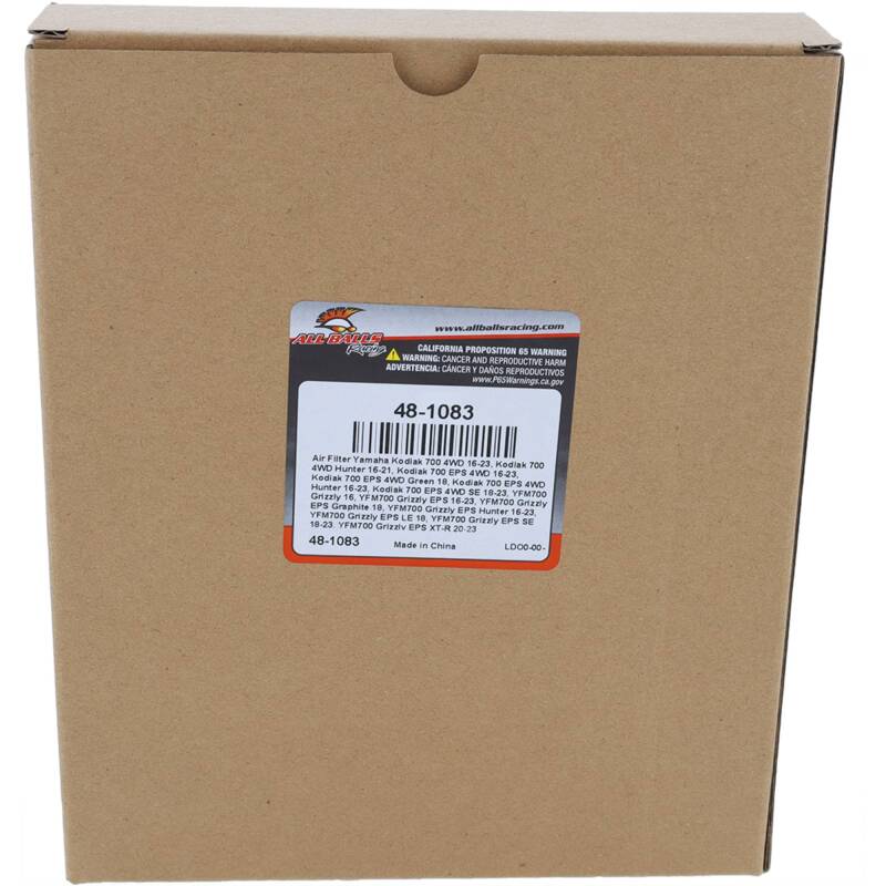 All Balls Racing 16-23 Yamaha Kodiak 700 4WD Air Filter
