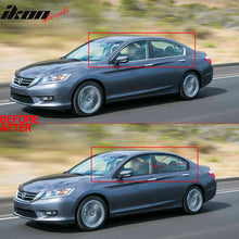 Load image into Gallery viewer, 2013-2017 Honda Accord Matte Black Window Trim Chrome Delete Vinyl Kit