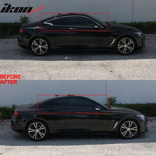 Load image into Gallery viewer, 2017-2019 Infiniti Q60 Coupe Gloss Black Window Trim Chrome Delete Kit