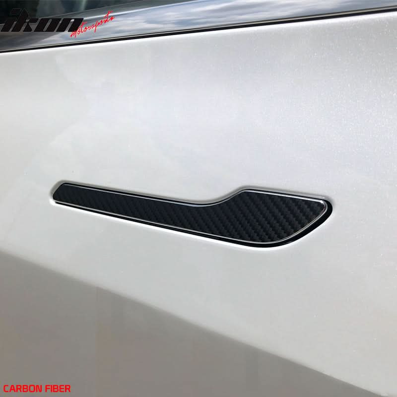 2017-2023 Tesla 3 Door Handle Chrome Delete Vinyl Overlay