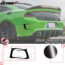 Load image into Gallery viewer, 2015-2023 Dodge Charger SRT Matte Black Rear Bumper Vent Decal