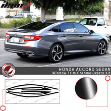Load image into Gallery viewer, 2018-2022 Honda Accord Gloss Black Window Trim Chrome Delete Vinyl Kit
