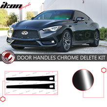 Load image into Gallery viewer, 2017-2020 Infiniti Q60 Gloss Black Door Handle Chrome Delete Vinyl Kit