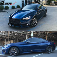 Load image into Gallery viewer, 2017-2019 Infiniti Q60 Coupe Gloss Black Window Trim Chrome Delete Kit
