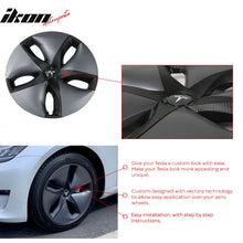 Load image into Gallery viewer, 2017-2023 Tesla Model 3 Chrome Delete Vinyl Kit Sport Wheel Rim