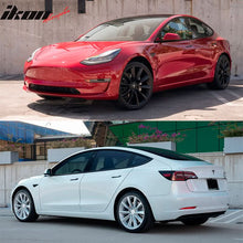 Load image into Gallery viewer, 2017-2023 Tesla Model 3 Gloss Black Window Trim Chrome Delete Kit