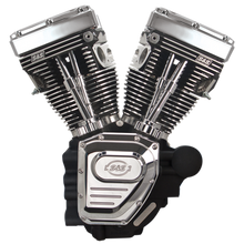 Load image into Gallery viewer, S&amp;S Cycle 07-16 Touring Models T124 T-Series Long Block - Wrinkle Black