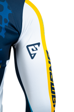 Load image into Gallery viewer, Answer  Syncron Raceday Jersey Yellow/Navy/Cyan/White Youth - XL