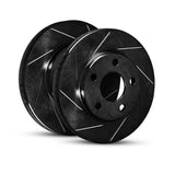 R1 07-09 Mercedes-Benz GL320 Front Right Slotted Black Brake Rotor