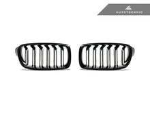 Load image into Gallery viewer, AutoTecknic Dual-Slats Gloss Black Front Grille Set - F30 3-Series