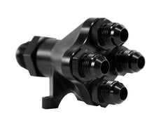 Load image into Gallery viewer, Peterson Fluid Systems Manifold 5-Way 12 AN x 8 AN x 8 AN x 8 AN x 8 AN