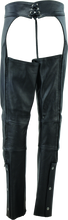 Load image into Gallery viewer, Kuryakyn By River Road Sierra Leather Chaps Black Womens - Small