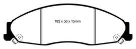 EBC 05-08 Pontiac Grand Prix 5.3 Yellowstuff Front Brake Pads
