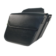 Load image into Gallery viewer, Willie &amp; Max Universal Raptor Standard Slant Saddlebags (14 in L x 12 W x 5.5 H) - Black