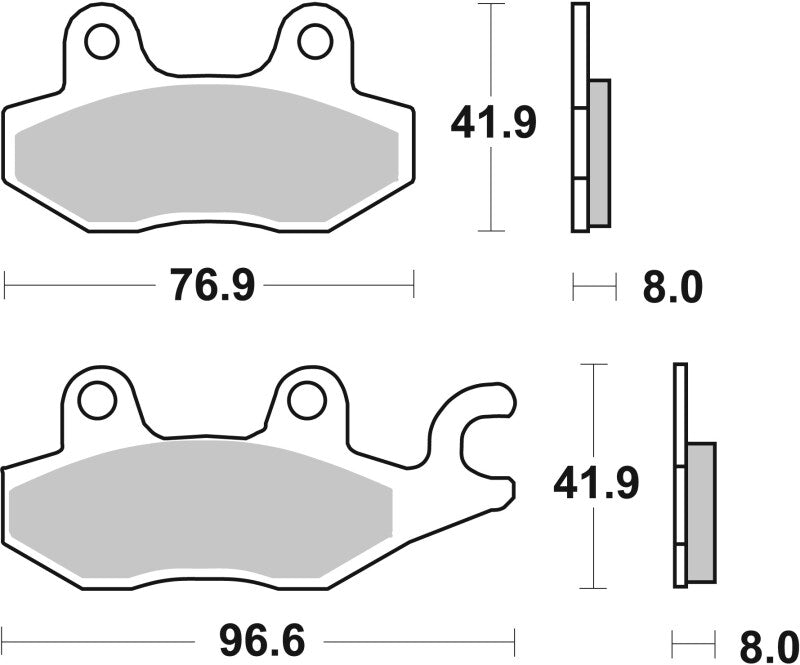 Brembo OE 08-17 Kawasaki EX R Ninja 250cc Sinter Brake Pad - Front
