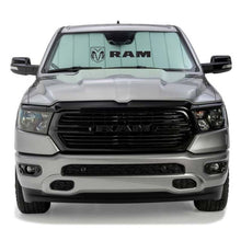 Load image into Gallery viewer, Covercraft 19-24 PU Ram 2500/3500 10W RVM Snsr UVS100 Custom Sunscreen with Ram Horizontal logo