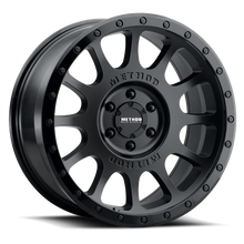 Load image into Gallery viewer, Method MR305 NV 18x9 18mm Offset 8x170 130.81mm CB Matte Black/Gloss Black Lip Wheel