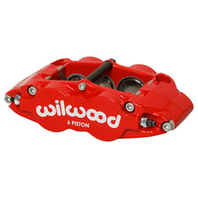 Load image into Gallery viewer, Wilwood caliper FNSL6R-DS 1.62/1.12/1.12 1.25 rotor L/H dust seal red