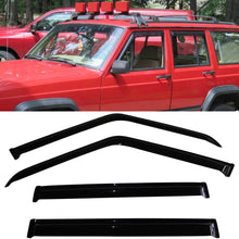 Load image into Gallery viewer, 1984-2001 Jeep Cherokee XJ BJ Slim Smoke Window Visors Guard Acrylic