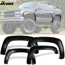 Load image into Gallery viewer, 1988-2000 Chevy C1500 K1500 CK Pocket Rivet Style PP Fender Flares 4PC