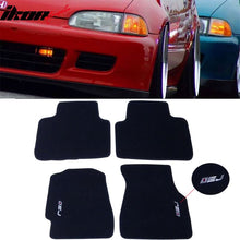 Load image into Gallery viewer, Car Floor Mat for 1992-1995 Honda Civic Carpet EJ logo 4PC Black Nylon