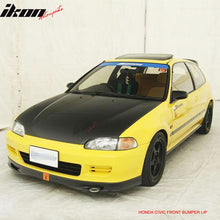 Load image into Gallery viewer, 1992-1995 Civic PU Spoon Style Unpainted Black Front Bumper Lip PU