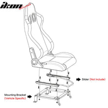 Load image into Gallery viewer, 1993-1998 Toyota Supra Pair Racing Seat Brackets Mount Steel