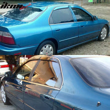 Load image into Gallery viewer, 1994-1997 Honda Accord Window Visors Slim Style Smoke Tinted Acrylic