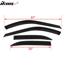 Load image into Gallery viewer, 1994-1997 Honda Accord Window Visors Slim Style Smoke Tinted Acrylic