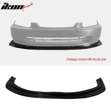 Load image into Gallery viewer, 1996-1998 Honda Civic DP Style Unpainted Black Front Bumper Lip Kit PU