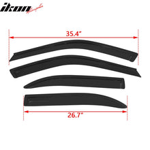 Load image into Gallery viewer, 1996-2000 Honda Civic Sedan Window Visors Acrylic 4Pc Set