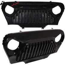 Load image into Gallery viewer, 1997-2006 Jeep Wrangler TJ V2 Top Fire Style Grille Gloss Black ABS