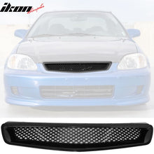 Load image into Gallery viewer, 1999-2000 Honda Civic Grill Type R Unpainted Black Bumper Grille ABS