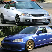 Load image into Gallery viewer, 1999-2000 Honda Civic Grill Type R Unpainted Black Bumper Grille ABS