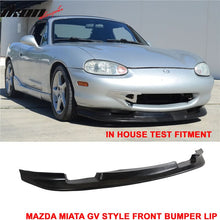 Load image into Gallery viewer, 1999-2000 Mazda Miata MX-5 GV Unipainted Black Front Bumper Lip PU