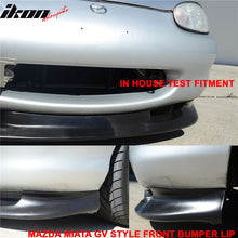 Load image into Gallery viewer, 1999-2000 Mazda Miata MX-5 GV Unipainted Black Front Bumper Lip PU