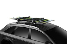 Load image into Gallery viewer, Thule SnowPack M Ski/Snowboard Rack - Black (Up to 4 Pair Skis/2 Snowboards)