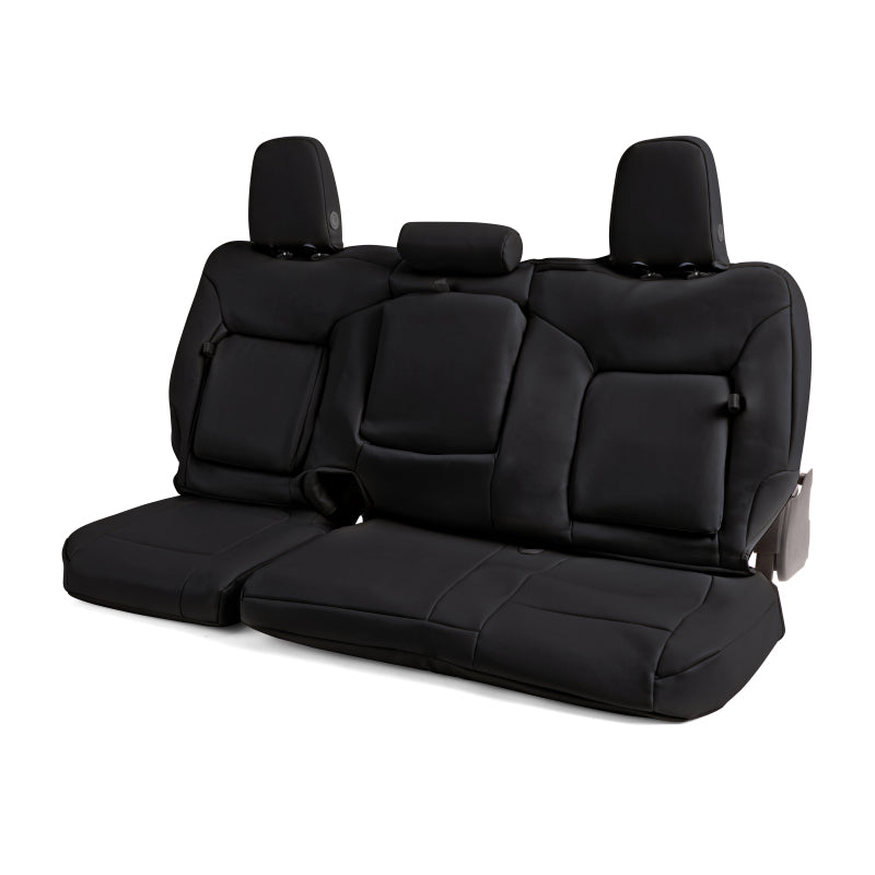 Covercraft 23-24 Chevrolet Silverado Leatherette PrecisionFit Custom Front Row Seat Covers - Black