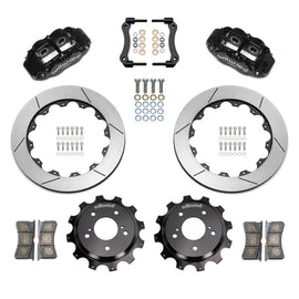 Wilwood 89-02 Nissan Skyline Superlite 4R Rear BBK w/ 13.50in Diameter Slotted Rotor - Black