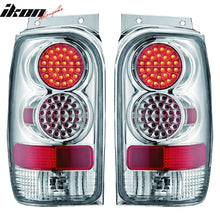 Load image into Gallery viewer, 1998-2001 Explorer Chrome Clear Lens LED Tail Lights Rear Brake Lamps
