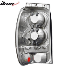 Load image into Gallery viewer, 1998-2001 Explorer Chrome Clear Lens LED Tail Lights Rear Brake Lamps