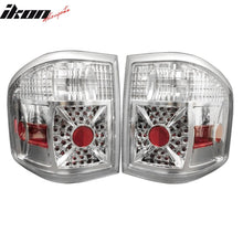 Load image into Gallery viewer, 2004-2007 Ford F-150 Chrome Clear Lens LED Tail Lights Rear Brake Lamp