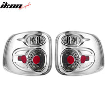 Load image into Gallery viewer, 1997-2003 Ford F-150 Chrome Clear Lens LED Tail Lights Rear Brake Lamp