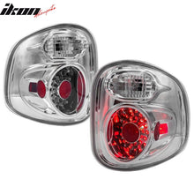 Load image into Gallery viewer, 1997-2003 Ford F-150 Chrome Clear Lens LED Tail Lights Rear Brake Lamp